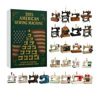 Festive Scheduler, See-Through Slim Acrylic Item, Twenty Four Day Garment Machine Collection, Needleworker's Keepsake, Fabric Enthusiast's Gift, Operator's Supply, Office Lobby