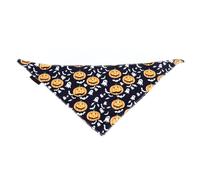 Festive Season Dog Bandana | Pumpkin Spider Pattern Pet Bib Scarf | Adjustable Costume Accessory for Small Medium Dogs/Cats | Drool Protection & Party Decoration