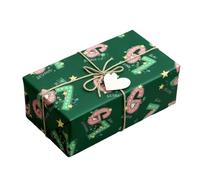 Festive Sheets - Wrapping Paper for Stocking Stuffers | Christmas Party Supply with Stylish Design, Seasonal Charm & Cheerful Feature for Kids, Adults, Friends and Events 70x50cm