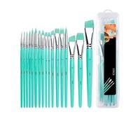 Festive Skin Paint Brush - Multi Shape Creative Kit, Copper Ferrule Birch