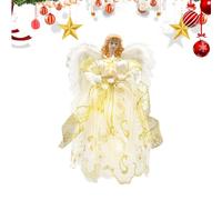 Festive Tree Topper - Angel Figurine 3D Design for Christmas Decor | Lightweight Ornament for Home Apartment Dorm Kitchen Bedroom Backyard Holiday Celebration Display