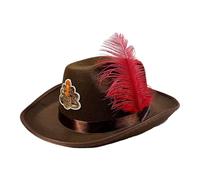 Festive Western Styles, Costume Role Play Accessory, 12.99 inch for Holiday Parties, Felt Material Construction, Cowboy Hat Design for School Plays Concerts Masquerade Thanksgiving Themed Events