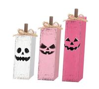 Festive Wooden Tiered Tray Centerpieces with Design for Halloween Christmas Office and Shop Decor DIY Christmas Table Decorations