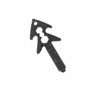 Festives Outil de Survie de Poche Combinant Ouvre-tout Règle en Acier Inoxydable pour Cadeau de Noël Outil Portable