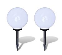 Festnight 2 pièces Boule Solaire extérieure 30cm