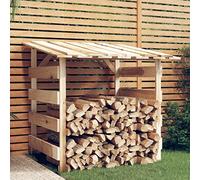 Festnight abri Bois de Chauffage abri buches abri Bois Pergola avec Toit Étagère pour Bois de cheminée Abri de Chauffage de Bois Bois de pin imprégné- 100 x 90 x 100 cm-1 Pcs