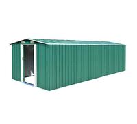 Festnight Abri de Jardin Abri de Stockage Cabane de Jardin 257 x 597 x 178 cm Métal Vert