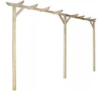Festnight Arche de Jardin Pergola en Bois 400 x 40 x 205cm