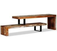 Festnight Armoire TV en bois massif.