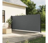 Festnight Auvent latéral rétractable 160x300 cm Store Brise Vue Jardin Retractable Store latéral Enroulable Brise Soleil Paravent Exterieur Opaque-Anthracite-160 x 300 cm