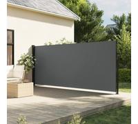 Festnight Auvent latéral rétractable 160x500 cm Store Brise Vue Jardin Retractable Store latéral Enroulable Brise Soleil Paravent Exterieur Opaque-Anthracite-160 x 500 cm