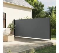 Festnight Auvent latéral rétractable 180x500 cm Store Brise Vue Jardin Retractable Store latéral Enroulable Brise Soleil Paravent Exterieur Opaque-Anthracite-180 x 500 cm