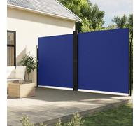Festnight Auvent latéral rétractable 220x1000 cm Store Latéral Vertical Paravent Rétractable Protection Solaire Brise Vue Rétractable pour Balcon Jardin Terrasse -Bleu-220 x 1000 cm
