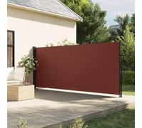 Festnight Auvent latéral rétractable Paravent extérieur Auvent Rétractable Brise Vue Rétractable pour Jardin, Balcon, terrasse-Marron-160 x 500 cm