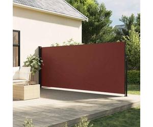 Festnight Auvent latéral rétractable Paravent extérieur Auvent Rétractable Brise Vue Rétractable pour Jardin, Balcon, terrasse-Marron-160 x 500 cm