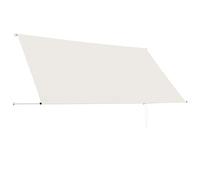 Festnight Auvent rétractable Store Balcon Hauteur réglable Auvent Jardin Auvent pour terrasse rétractable 300x150 cm Crème