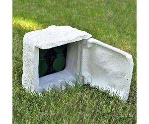 Festnight Bloc de 4 Prises Extérieures de Jardin avec Protection Résine