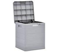 Festnight Boîte de Rangement d'extérieur Jardin Meubles de Jardin en Plastique 42,5 x 44 x 50 cm 90 L Gris Clair