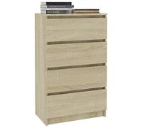 Festnight Buffet Armoire à Tiroirs Armoire Latérale Chêne Sonoma 70 x 40 x 97 cm Aggloméré