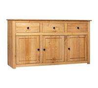 Festnight Buffet Armoire de Rangement Commode en Bois Meuble à Tiroir 135x40x80 cm Pin Solide Assortiment Panama