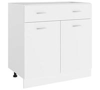 Festnight Buffet Cuisine Meuble de Rangement Armoire de Cuisine Blanc 80x46x81,5 cm Aggloméré