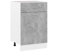 Festnight Buffet Cuisine Meuble de Rangement Armoire de Cuisine Gris béton 50x46x81,5 cm Aggloméré