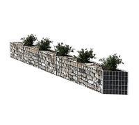 Festnight Cage à Pierre | Panier Gabion Acier | Gabion 330x30x50 cm Décoration de Jardin