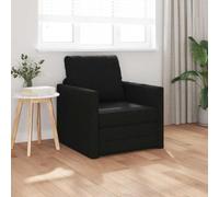 Festnight Canape Convertible 1 Places Canapé 1 Places Canapé-lit 2 en 1 pour Petit Appartement, Salon, Bureau-Noir-74x77x81 cm