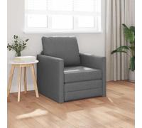 Festnight Canape Convertible 1 Places Canapé 1 Places Canapé-lit 2 en 1 pour Petit Appartement, Salon, Bureau-Gris foncé-74x77x81 cm