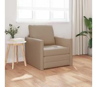 Festnight Canape Convertible 1 Places Canapé-lit 2 en 1 Canapé 1 Places pour Salon Chambre Fauteuil Canapé pour Petit Appartement, Salon, Bureau-Cappuccino-74x77x81 cm