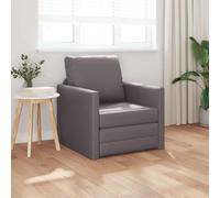 Festnight Canape Convertible 1 Places Canapé-lit 2 en 1 Canapé 1 Places pour Salon Chambre Fauteuil Canapé pour Petit Appartement, Salon, Bureau-Gris-74x77x81 cm