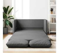 Festnight Canape Convertible 2 Places Canapé 2 Places Canapé-lit 2 en 1 pour Petit Appartement, Salon, Bureau-Gris foncé-112x174x55 cm