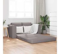 Festnight Canapé Lit 2 Place Convertible Canapé Convertible en Canapé-lit 2-en-1 Canapé Salon Siège Rembourré 148x71x83 cm-Taupe-148 cm