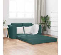 Festnight Canapé Lit 2 Place Convertible Canapé Convertible en Canapé-lit 2-en-1 Canapé Salon Siège Rembourré 148x71x83 cm-Vert foncé-148 cm