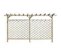 Festnight Clôture en treilles Pergola en Bois pour Jardin, terrasse ou Patio 393,5 x 200 cm