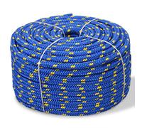 Festnight Corde de Bateau Polypropylène 10 mm 50 m Bleu