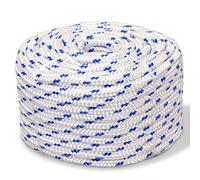 Festnight Corde de Bateau Polypropylène 12 mm 50 m Blanc