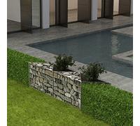 Festnight Gabion 150x30x50 cm Décoration de Jardin