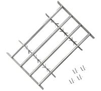 Festnight Grille pour Fenêtre Défense Ajustable à 4 Traverses Acier Galvanisé 700-1050mm