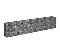 Festnight Jardinière à Gabion Acier galvanisé Panier Gabion Acier Grand 270x30x60 cm