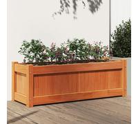 Festnight Jardinière Bois Extérieur - Bac à Fleurs Rustique - Résistant aux Intempéries - 90 x 31 x 31 cm - Marron