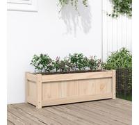 Festnight Jardinière en Bois Extérieur Carré Bac Potager Surélevé pour Cultiver Fleurs Herbes Plantes - Pin Naturel - 90x31x31 cm