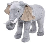 Festnight Jouet en Peluche Éléphant Gris XXL Jouet pour Enfant