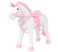 Festnight Jouet en Peluche Licorne Blanc et Rose XXL Jouet pour Enfant