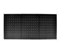 Festnight Lot de 3 Panneaux Muraux Perforés Métal Rangement Outils avec 18 Crochets 60x40cm