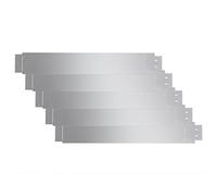 Festnight Lot de 5 pcs Clôture Flexible de pelouse Bordures de Jardin en Acier galvanisé 100 x 15 cm