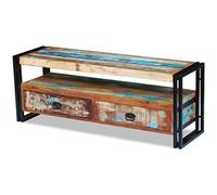 Festnight Meubles TV en Bois de récupération avec Deux tiroirs 120 x 35 x 45 cm