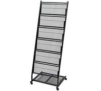 Festnight Porte-revues 47,5 x 43 x 133 cm Noir A4