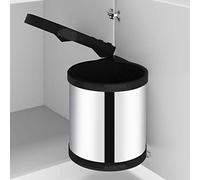 Festnight Poubelle Intégrée de Cuisine Poubelle Encastrable Acier Inoxydable 8 L