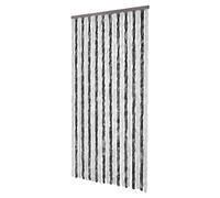 Festnight Rideau de Porte Chenille 100 x 220 cm Gris et Blanc